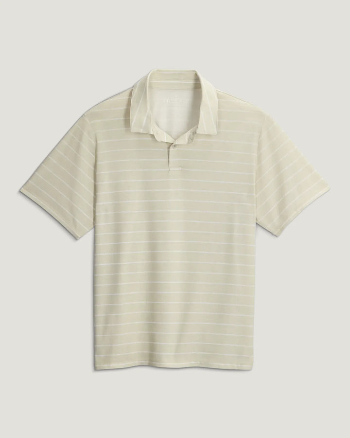 Free Fly Men's Elevate Polo - Dash Stripe Birch - Sun Diego Boardshop