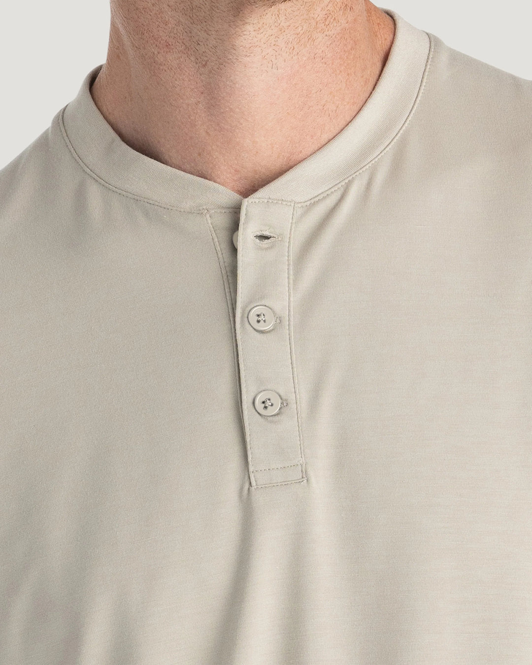 Free Fly Men's Men's Bamboo Flex Long Sleeve Henley - Sandstone - Sun Diego Boardshop