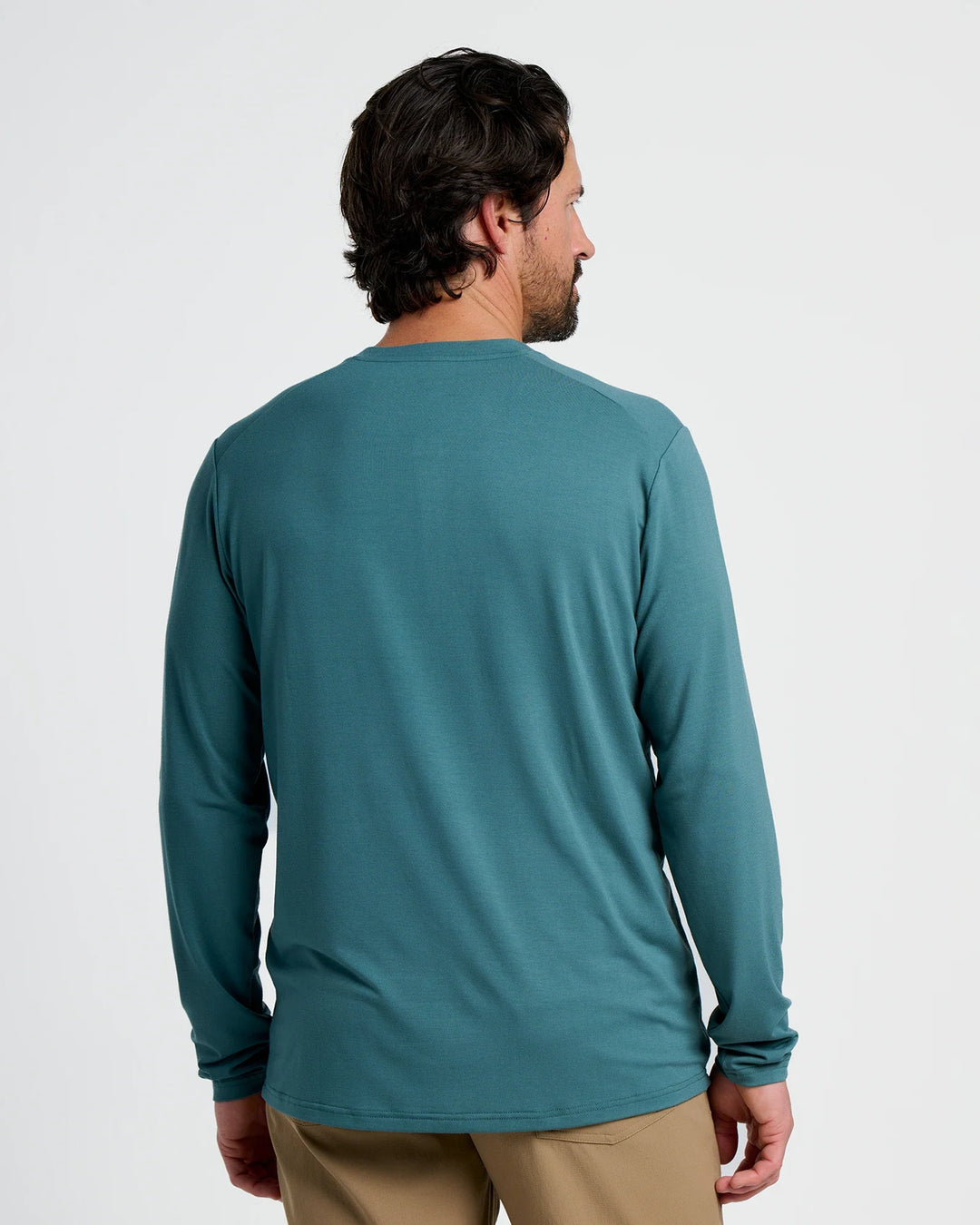 Free Fly Men's Men's Bamboo Flex Long Sleeve Henley - Sea Pine - Sun Diego Boardshop