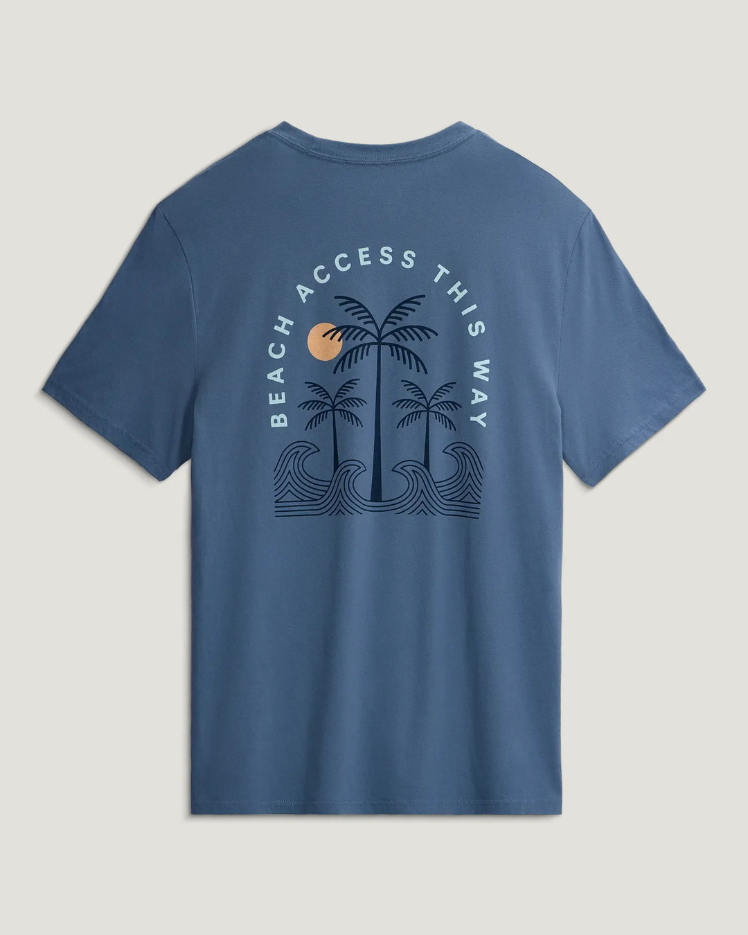 Free Fly Men's Beach Access Tee - Pacific Blue