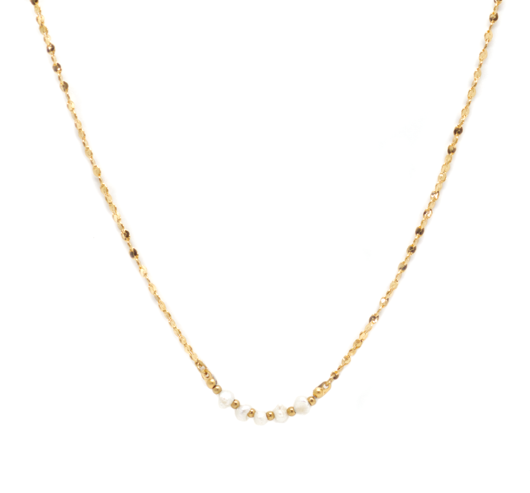 Salty Cali Pearl & Chain Necklace - SALTY SHELLS - Sun Diego Boardshop