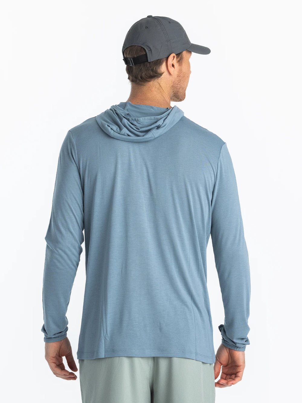 Free Fly Men'S Bamboo Lightweight Hoodie - Blue Fog - Sun Diego Boardshop