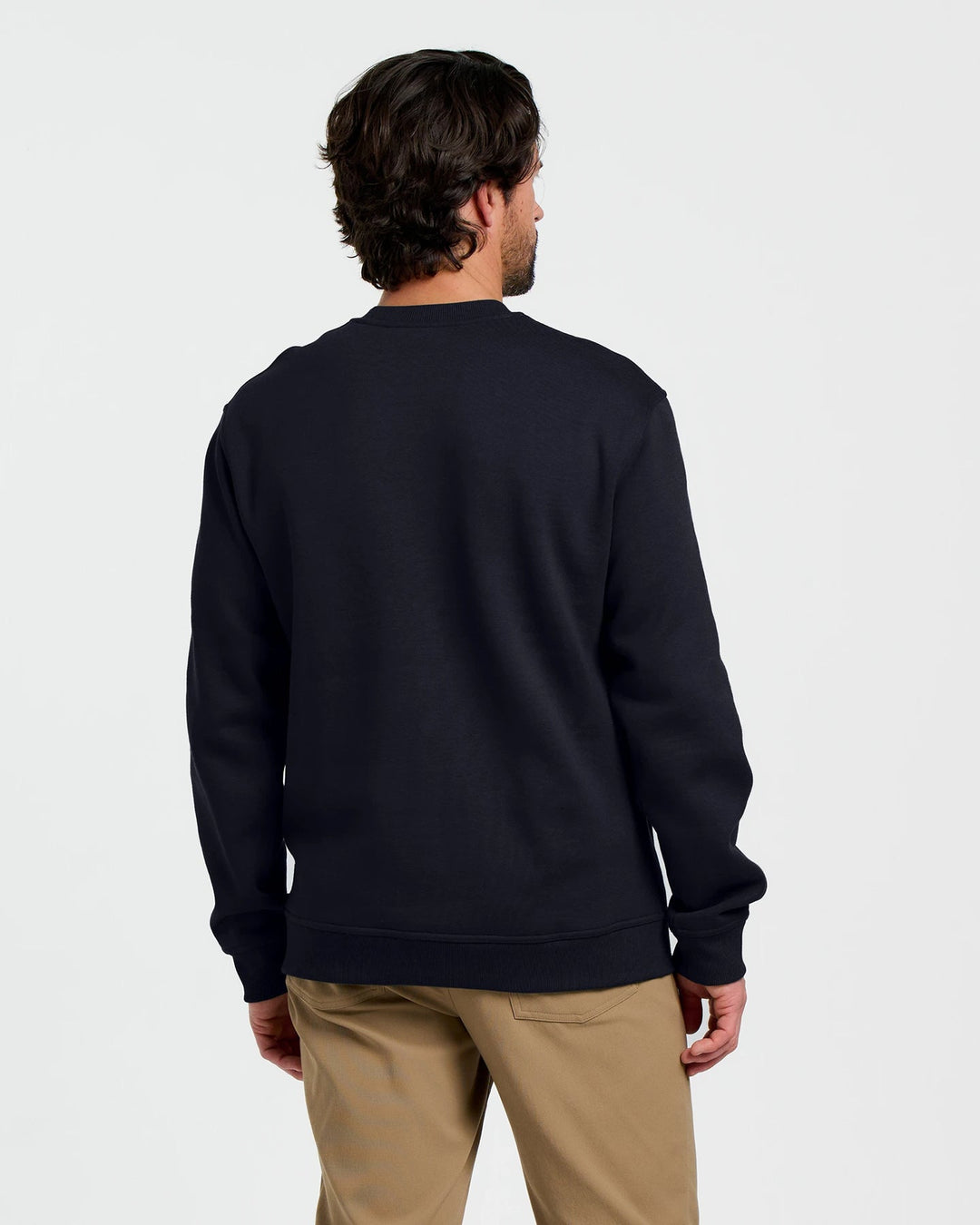 Free Fly Men'S Bamboo Northcoast Fleece Crew - Black - Sun Diego Boardshop