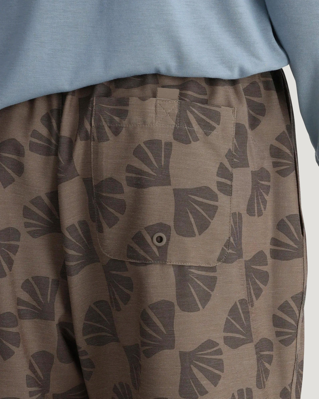 Free Fly Men's Reverb Short Unlined - Sea Scallop Print Fossil