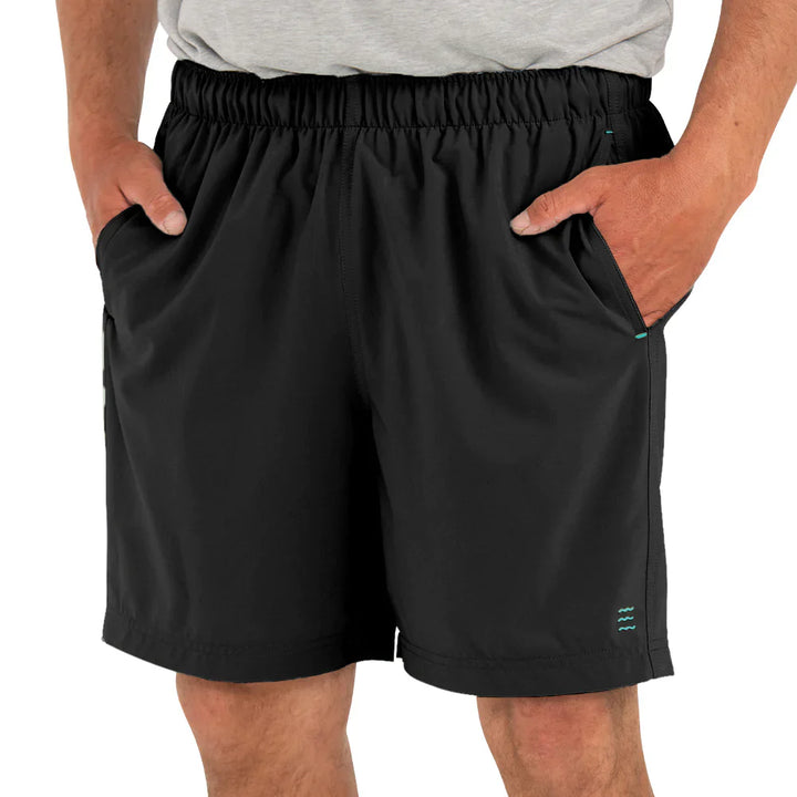 Free Fly Men's Breeze Short – 6" - BLACK - Sun Diego Boardshop