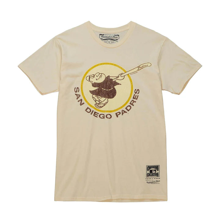 Mitchell & Ness UNDER THE LIGHTS PADRES TEE - CREAM - Sun Diego Boardshop