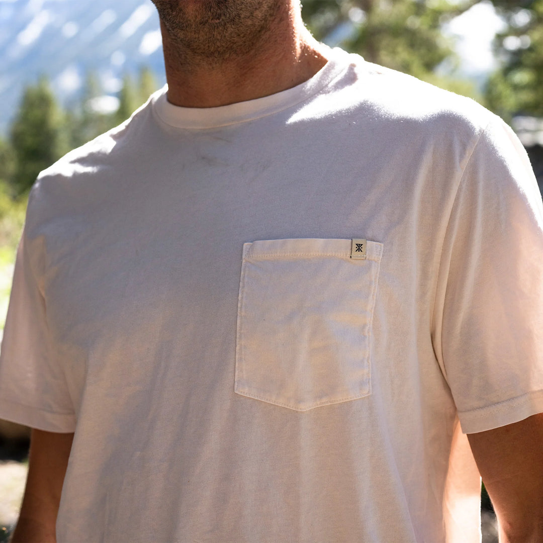 Roark Men's Made To Fade Short Sleeve Tee - Washed Off White