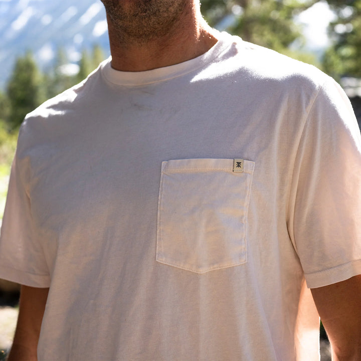 Roark Men's Made To Fade Short Sleeve Tee - Washed Off White
