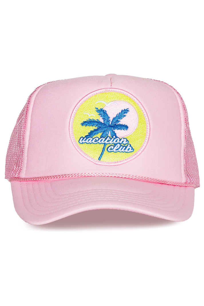 That Friday Feeling Vacation Club Trucker Hat - Pink - Sun Diego Boardshop