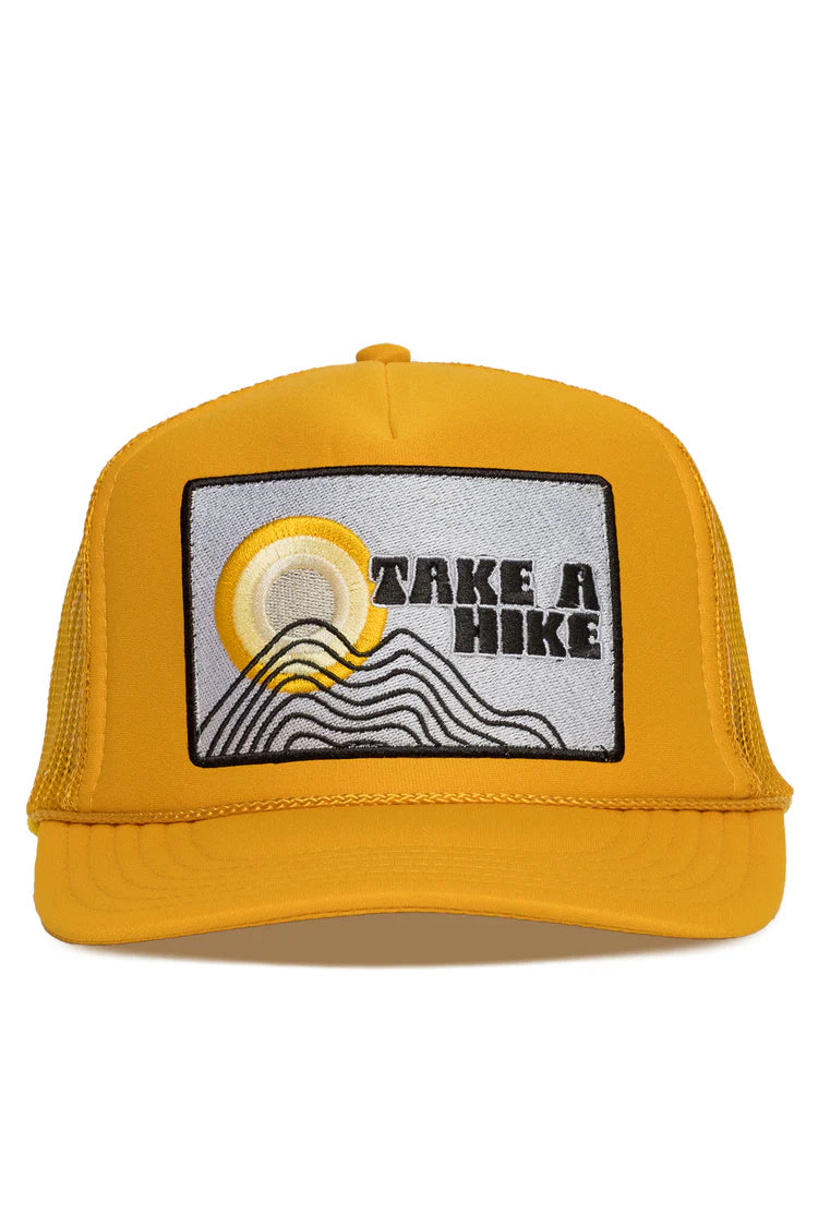 That Friday Feeling Take A Hike Sun Trucker Hat - GOLD - Sun Diego Boardshop