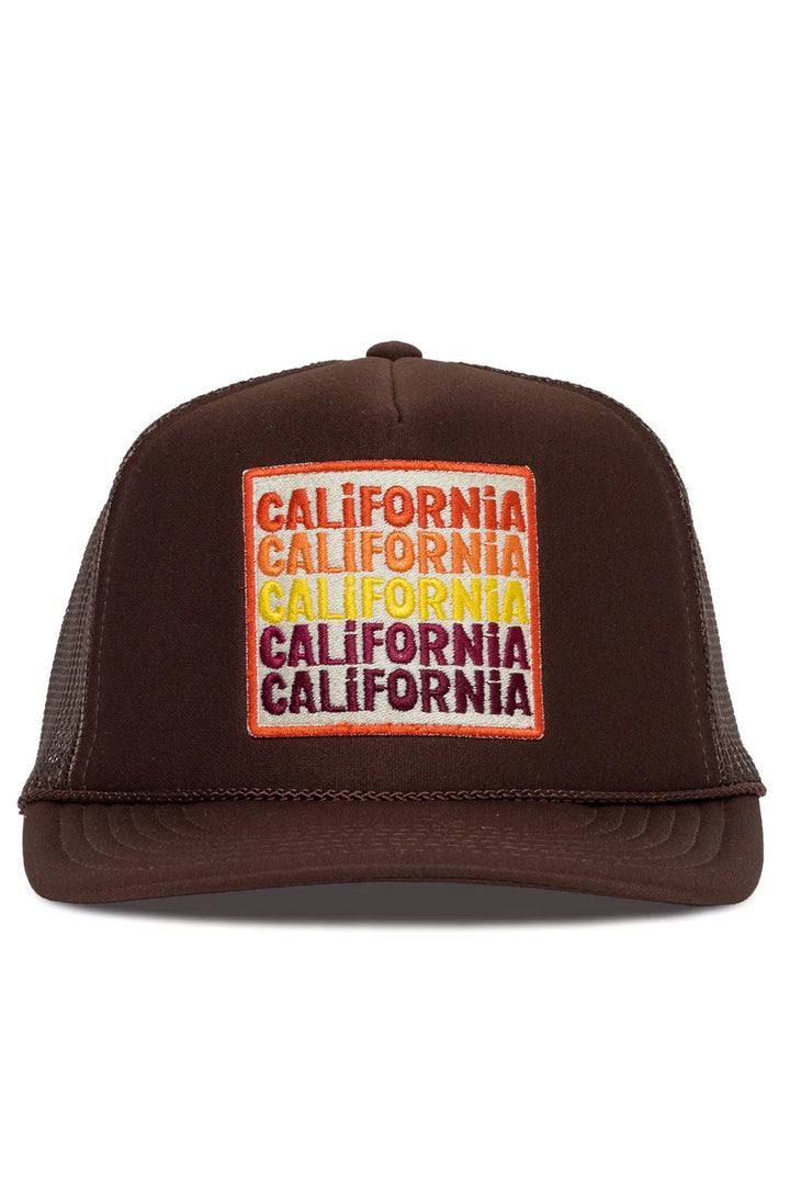 That Friday Feeling CALIFORNIA CALIFORNIA CALIFORNIA Hat - BROWN - Sun Diego Boardshop