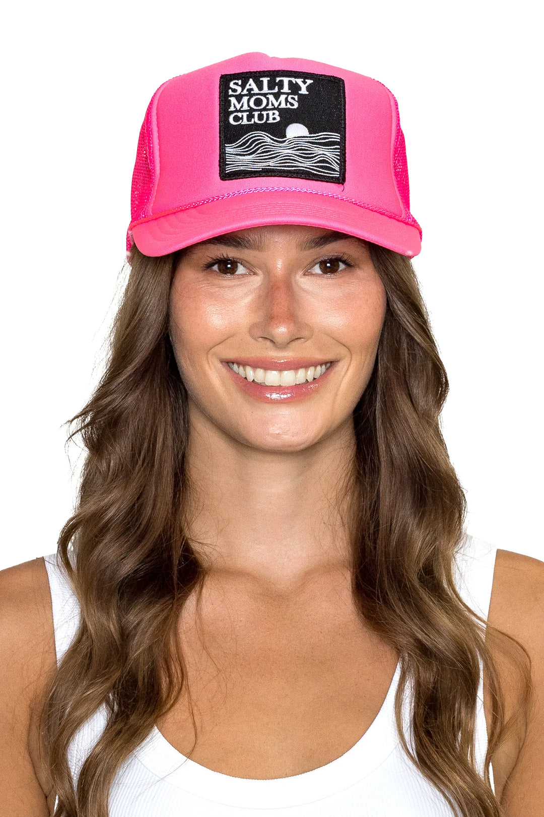 Friday Feelin Women's Salty Moms Trucker Hat - Pink