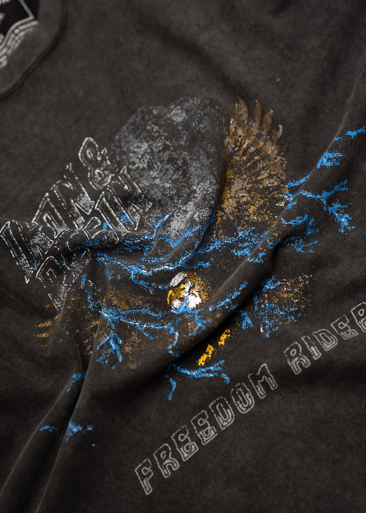 Iron & Resin Metal Eagle Tee - BLACK - Sun Diego Boardshop