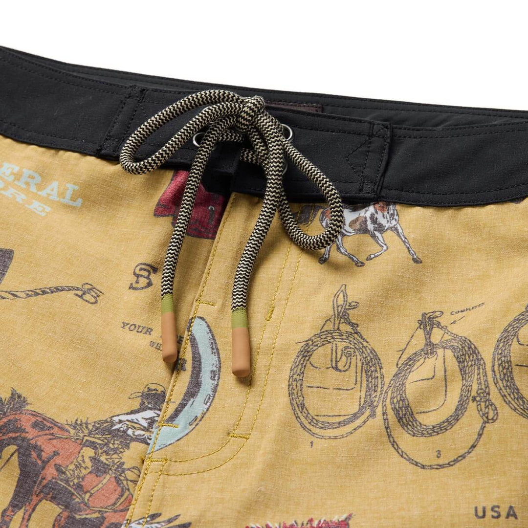 Seager Men's Microdose Scallop Boardshort - Bronze