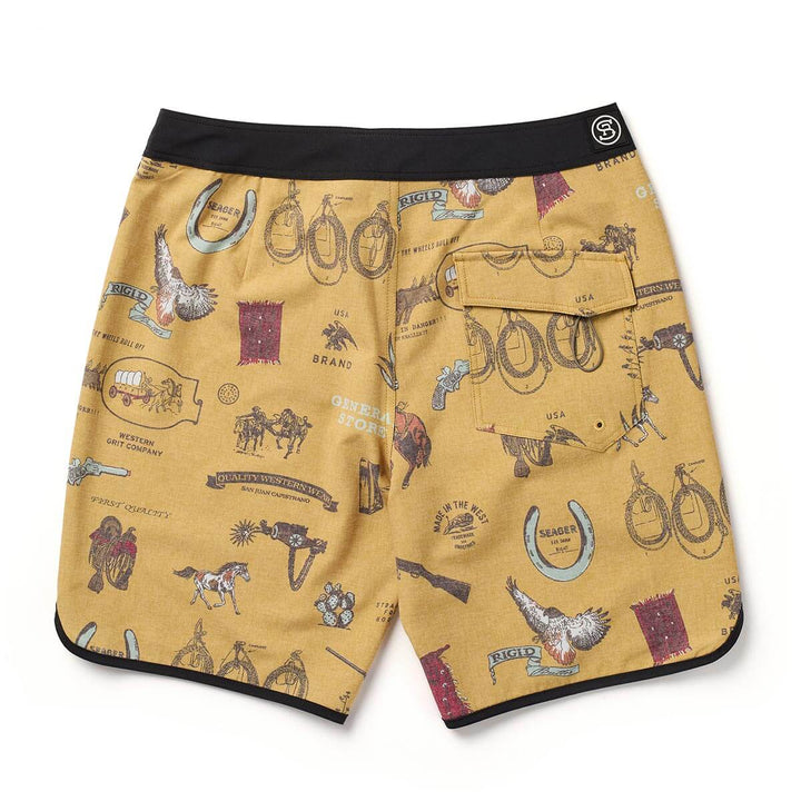 Seager Men's Microdose Scallop Boardshort - Bronze