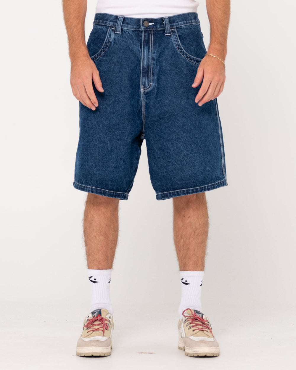 Rusty Flip Daddy Tapeless Jort - Deep Sea Blue - Sun Diego Boardshop