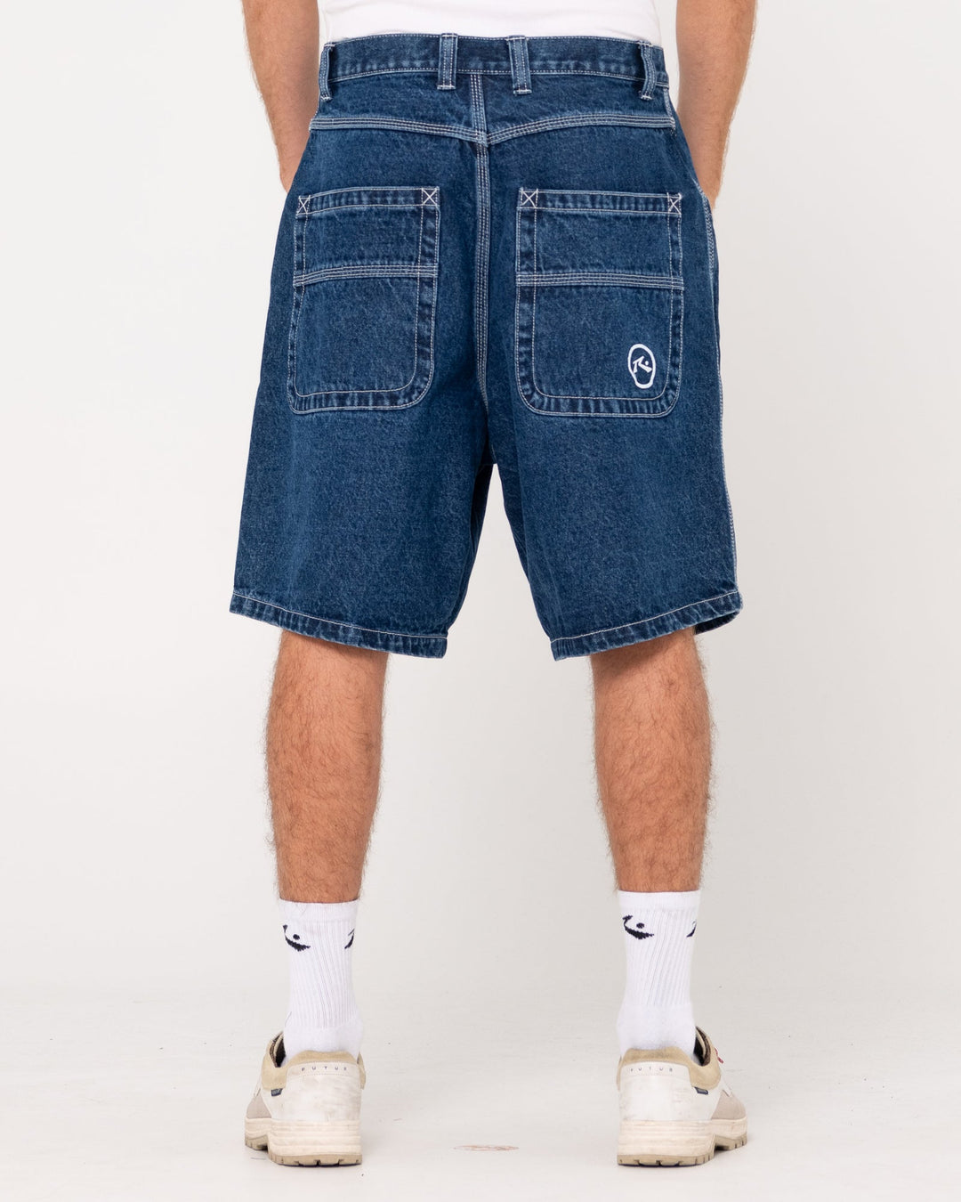 Rusty Flip Daddy Tapeless Jort - Deep Sea Blue - Sun Diego Boardshop