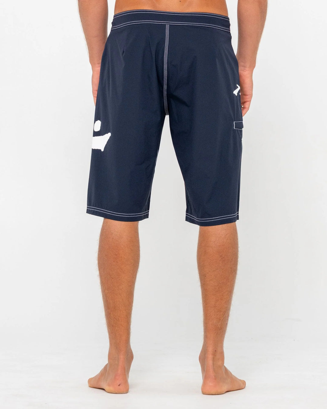 Rusty Men's Fixed Competition Revolution 23" Boardshort - Navy Blue
