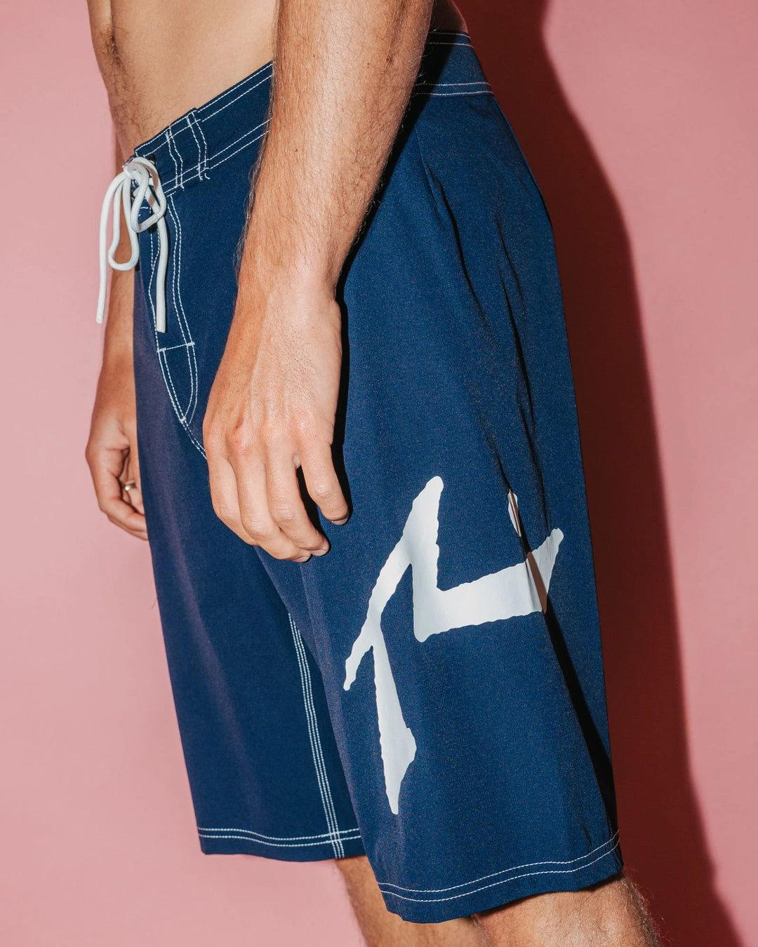 Rusty Men's Fixed Competition Revolution 23" Boardshort - Navy Blue