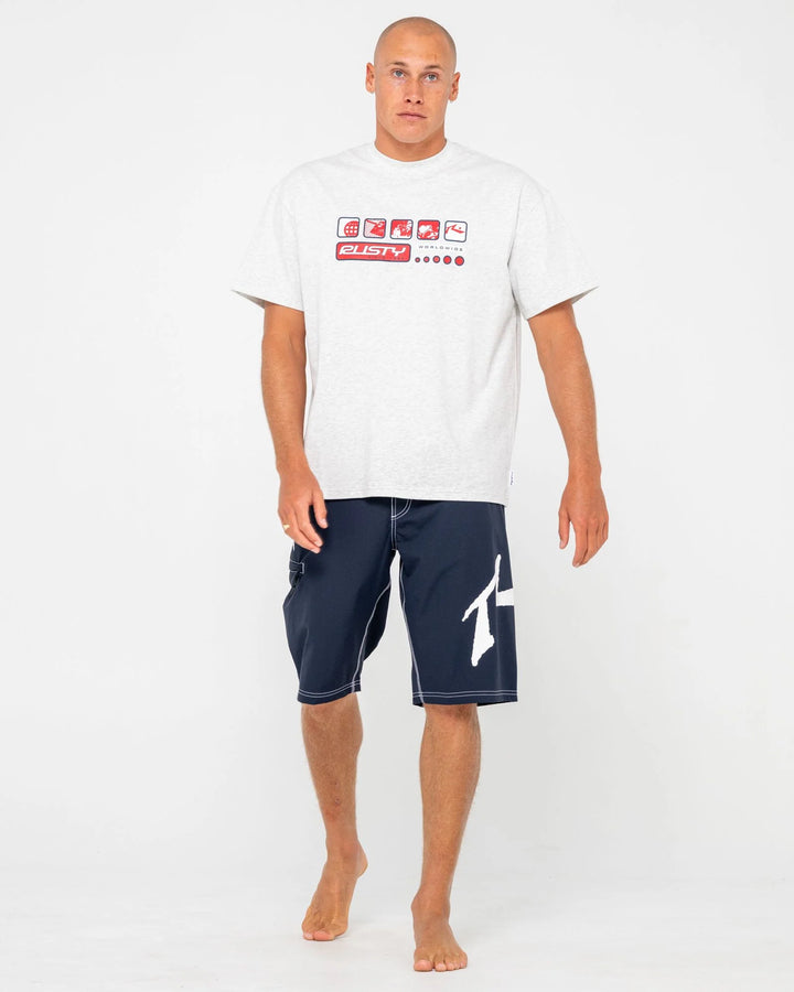 Rusty Men's Fixed Competition Revolution 23" Boardshort - Navy Blue
