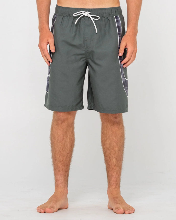 Rusty Men's Charger 21" Elastic Waist Boardshort - Army Green - Sun Diego Boardshop