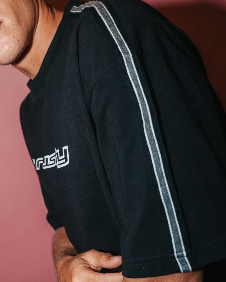 Rusty Men's Gaffa Taped Short Sleeve Tee - Black - Sun Diego Boardshop