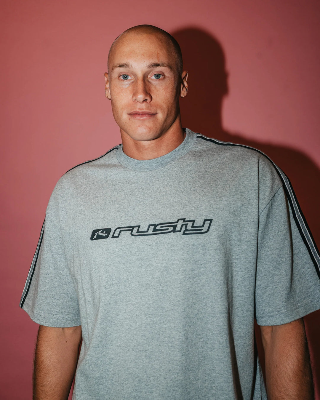 Rusty Men's Gaffa Taped Short Sleeve Tee - Grey Marle - Sun Diego Boardshop