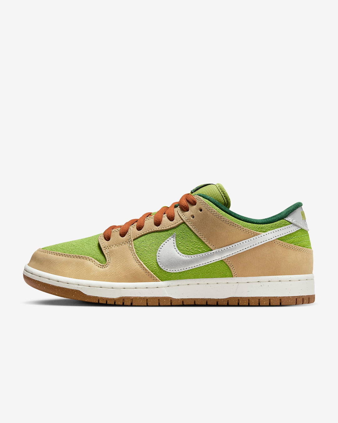 Nike Dunk Low Pro Shoe - SESAME/METALLIC SILVER-PEAR-FIT - Sun Diego Boardshop