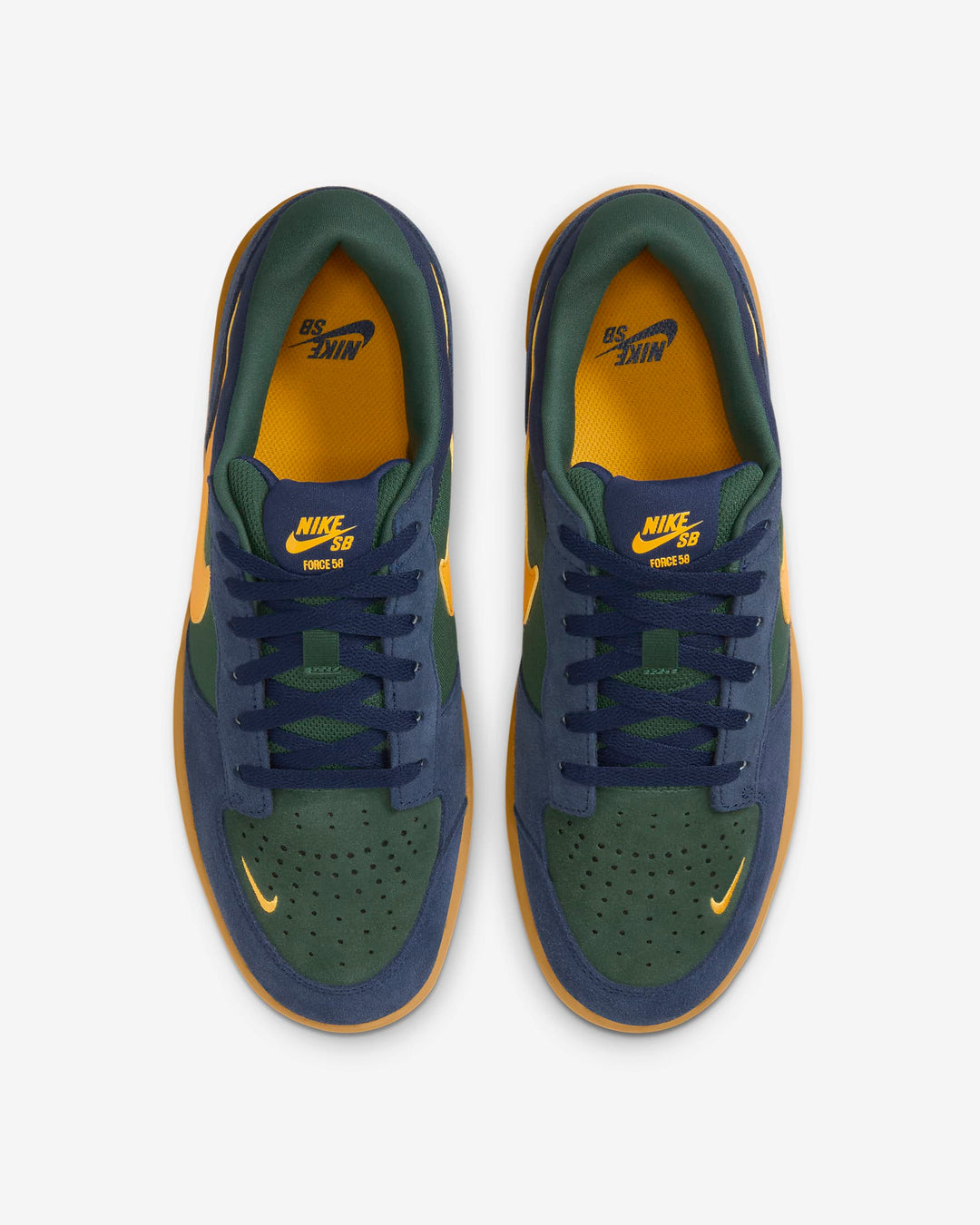 Nike SB Force 58 - MIDNIGHT NAVY UNIVERSITY GOLD FIR - Sun Diego Boardshop