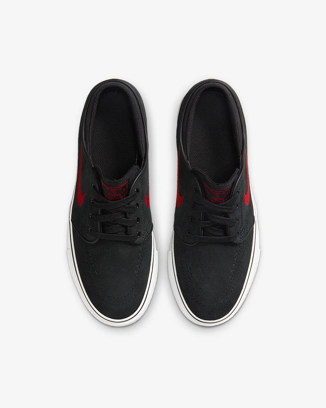 Nike Older Kid's Stefan Janoski - BLACK/UNIVERSITY RED/SUMMIT WHITE - Sun Diego Boardshop