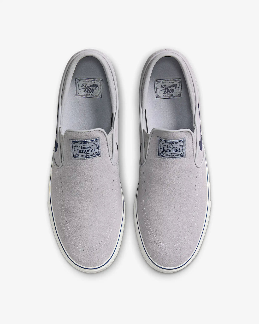 Nike SB Janoski+ Slip - WOLF GREY/NAVY/SUMMIT WHITE - Sun Diego Boardshop