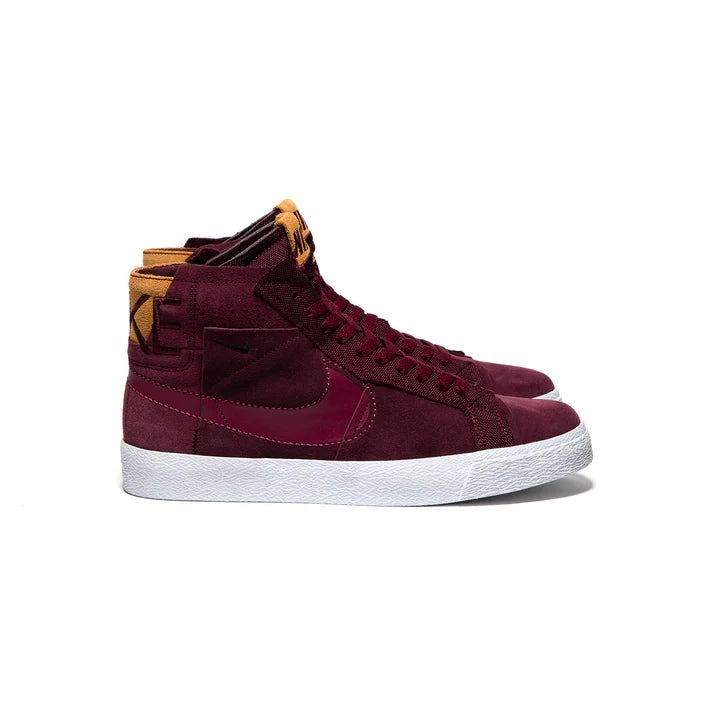 Nike SHOE ZOOM BLAZER MID PRM - MIDNIGHT MAROON/ROSEWOOD - Sun Diego Boardshop