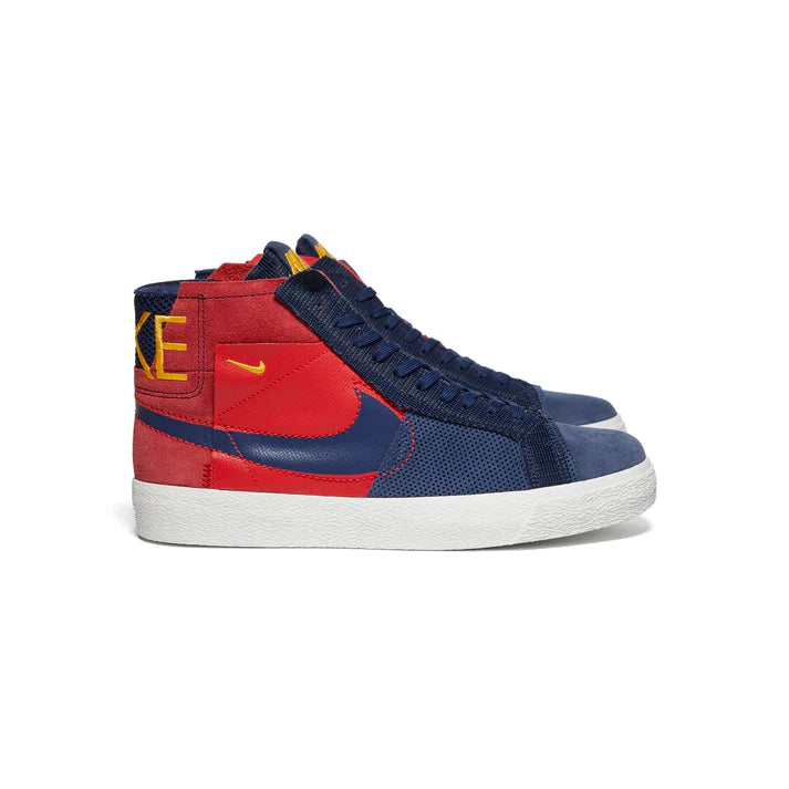 Nike SHOE BLAZER MID PRM - UNIVERSITY RED/MIDNIGHT NAVY - Sun Diego Boardshop