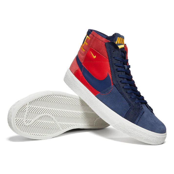 Nike SHOE BLAZER MID PRM - UNIVERSITY RED/MIDNIGHT NAVY - Sun Diego Boardshop