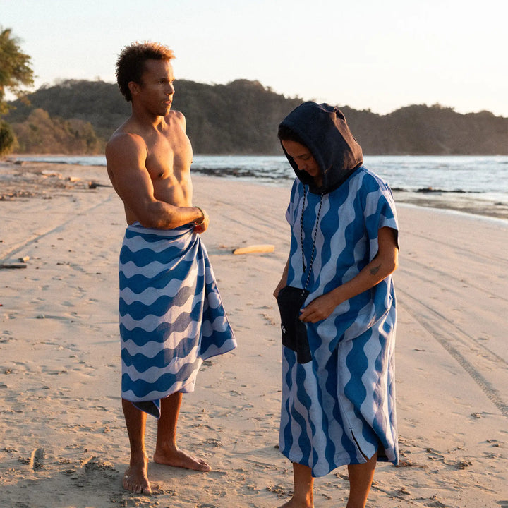 Nomadix Slack Tide Changing Poncho - Coastal Blue - Sun Diego Boardshop