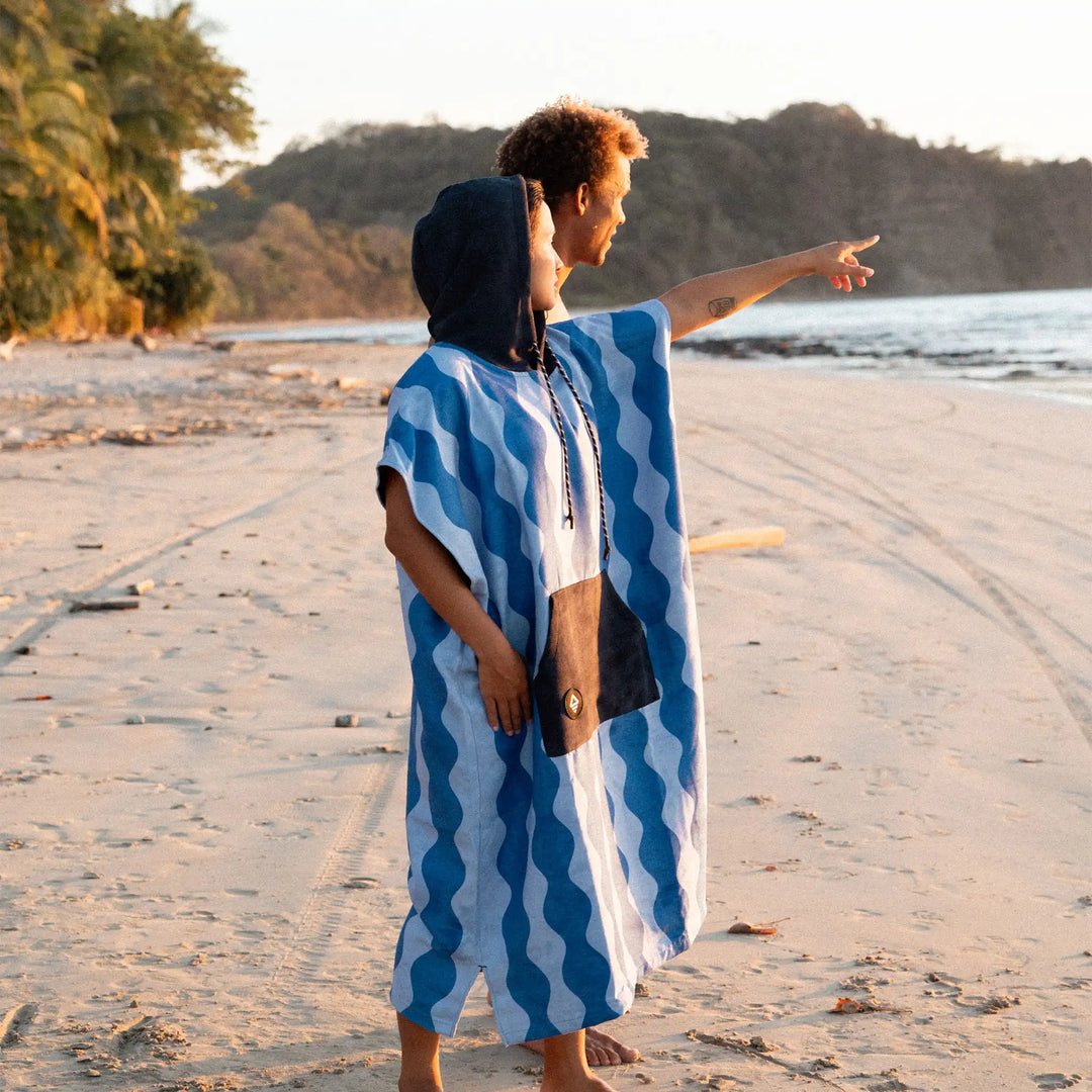Nomadix Slack Tide Changing Poncho - Coastal Blue - Sun Diego Boardshop