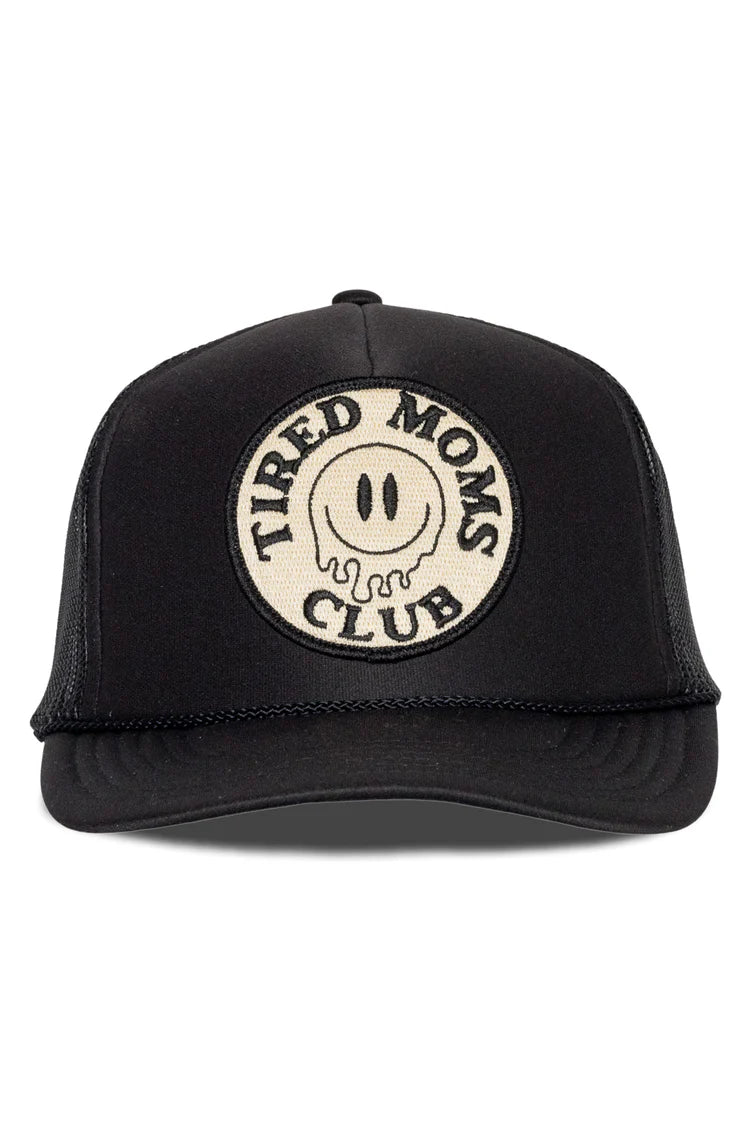 That Friday Feeling Tired Moms Club Trucker Hat - BLACK - Sun Diego Boardshop