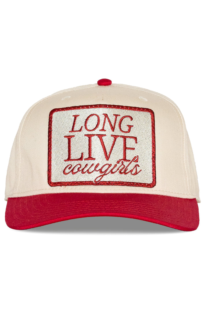 That Friday Feeling Long Live Cowgirls Canvas Trucker Hat - Red Split - Sun Diego Boardshop