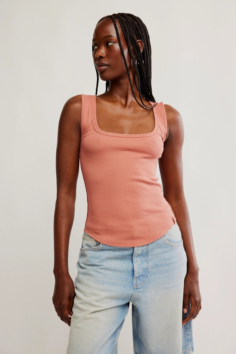 Free People We The Free Hummingbird Tank - CEDARWOOD - Sun Diego Boardshop