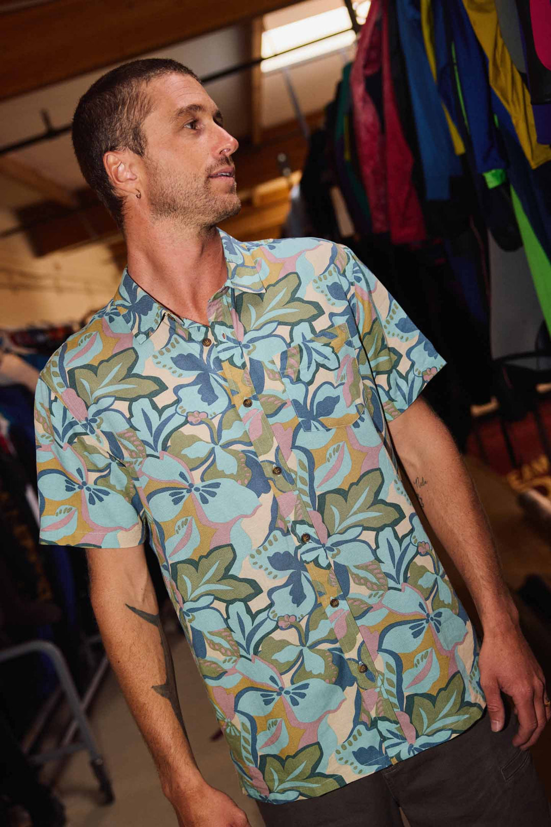 O`Neill O'Riginals Print Standard Fit Shirt - Blue Fusion - Sun Diego Boardshop