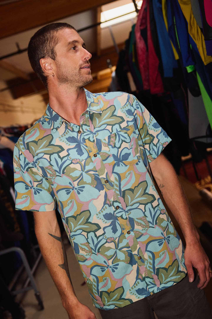 O`Neill O'Riginals Print Standard Fit Shirt - Blue Fusion - Sun Diego Boardshop