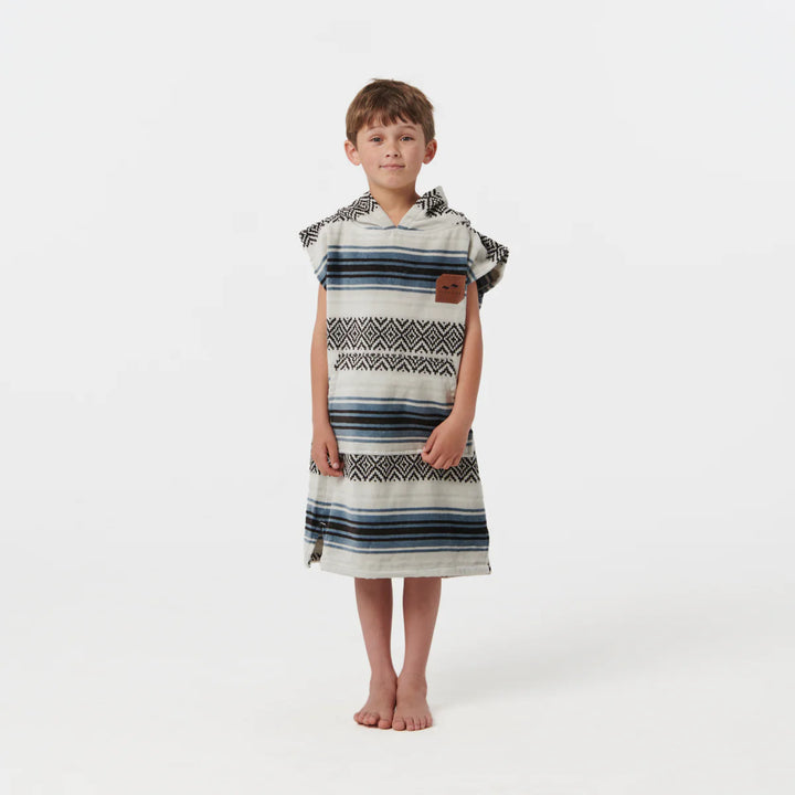 Slowtide Oso Kids Poncho - White