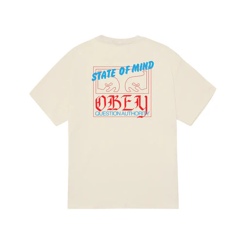 Obey State Of Mind Classic T-Shirt - Cream - Sun Diego Boardshop