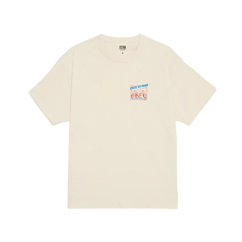 Obey State Of Mind Classic T-Shirt - Cream - Sun Diego Boardshop