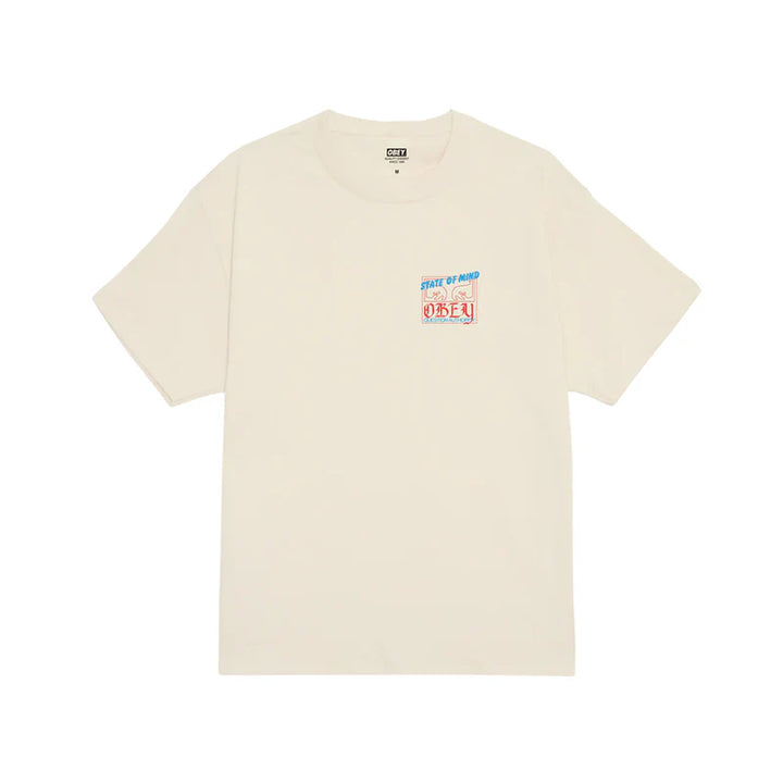 Obey State Of Mind Classic T-Shirt - Cream - Sun Diego Boardshop