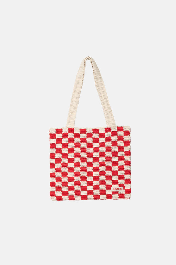 Rhythm Lola Check Tote Bag - Fire