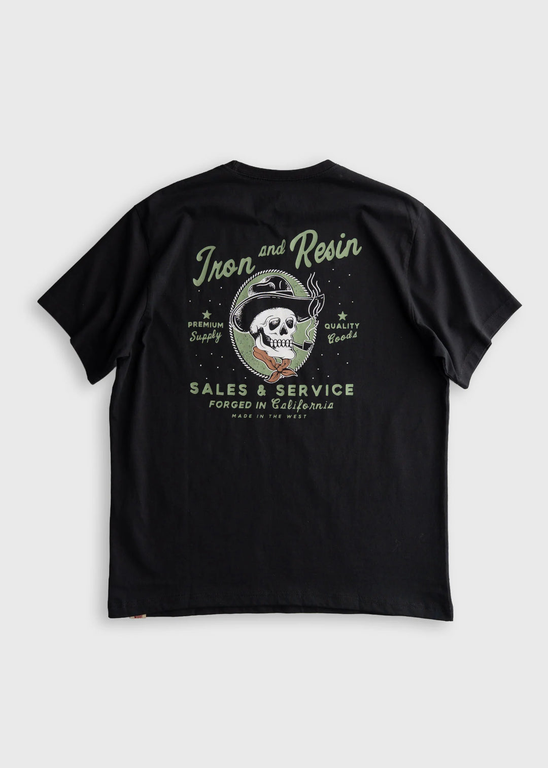 Iron & Resin Men's Old Cowboy Pocket Tee - Black
