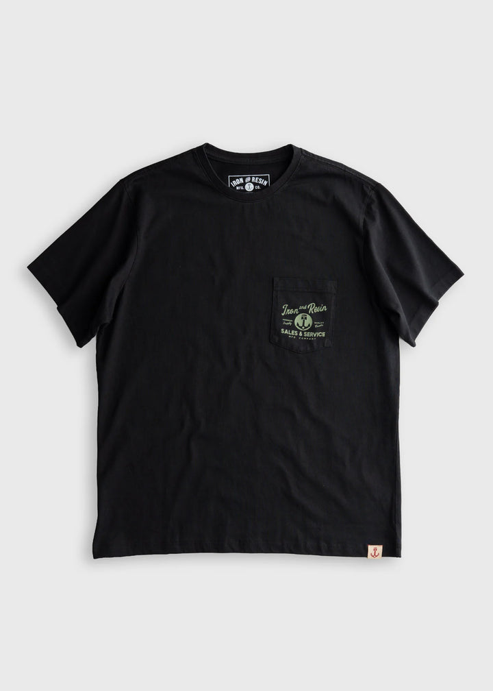 Iron & Resin Men's Old Cowboy Pocket Tee - Black