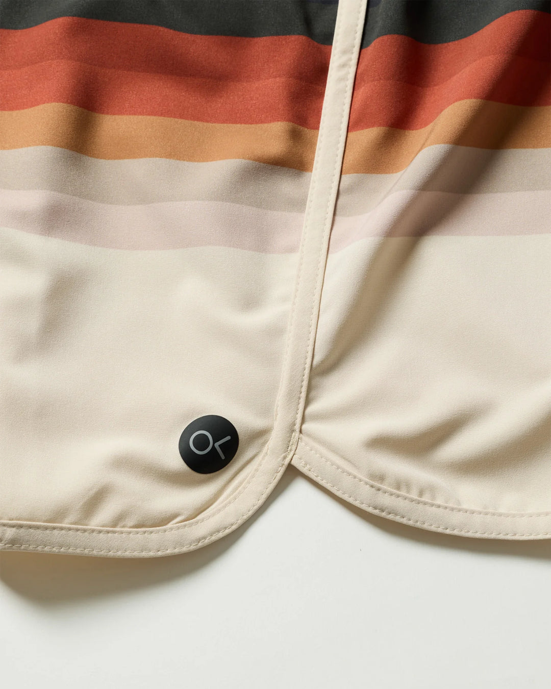 Outerknown Men's All Time Scallop Trunks - 70s Stripe Multi