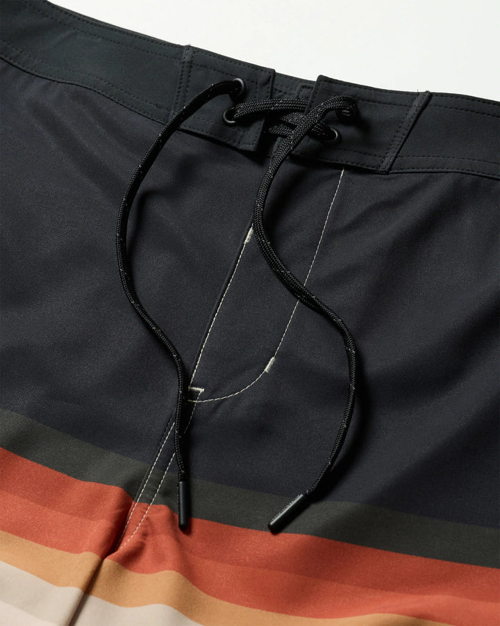 Outerknown Men's All Time Scallop Trunks - 70s Stripe Multi
